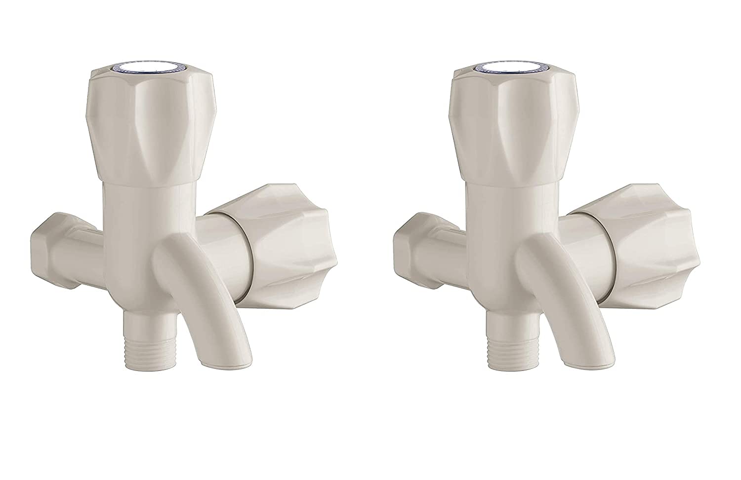 Pc@PVC 2 in 1 BIB Cock Tap Wall Mounted for Kitchen/Bathroom White Made of Virgin ABS Plastic Material (2) (B099X1SL9Z) Amazon Price History, Amazon Price Tracker