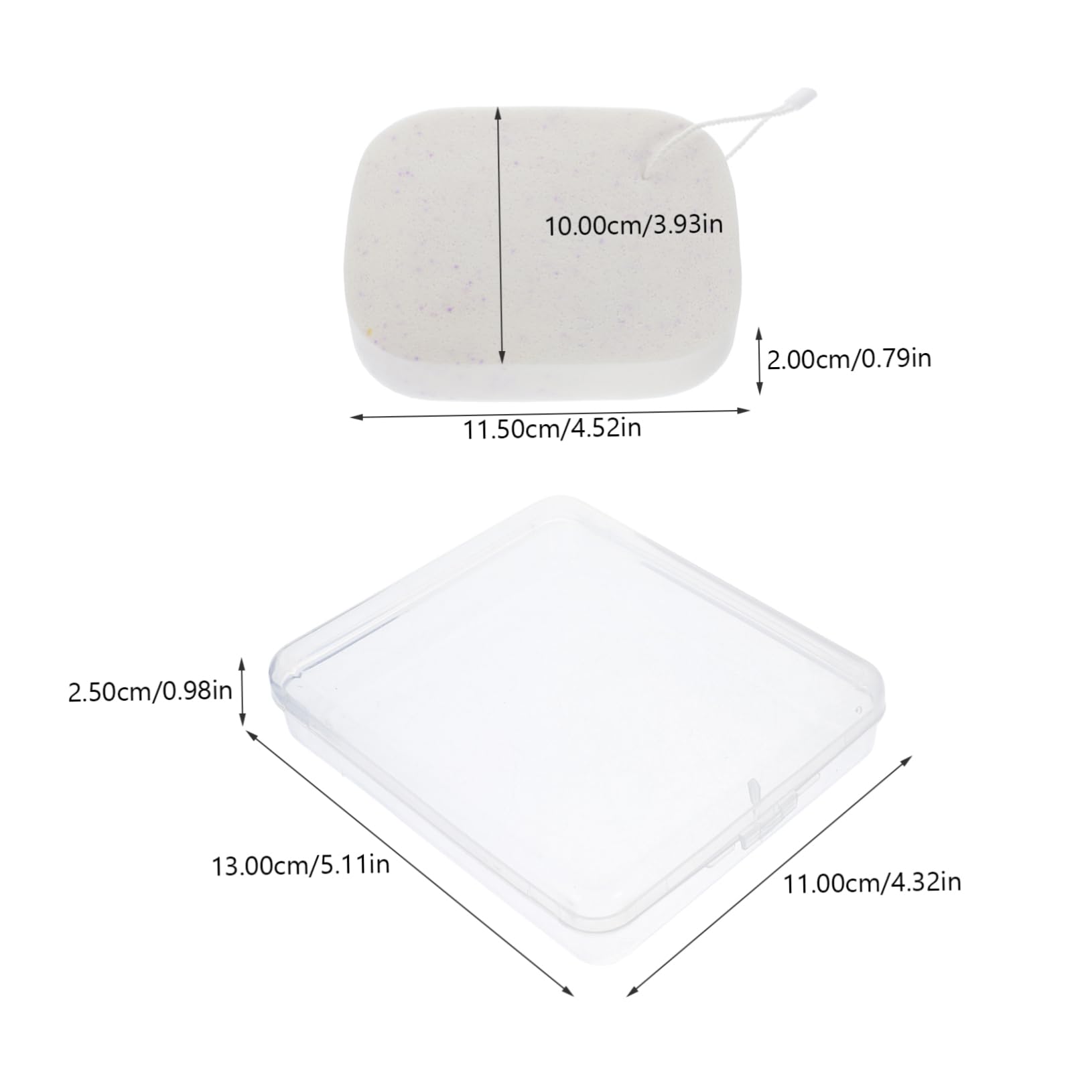 TOVINANNA 1 Set Soft Face Sponge for Gentle Cleansing Exfoliating Facial Wash Sponges Cleaning Tools for Makeup Removal Daily Skincare present for Women