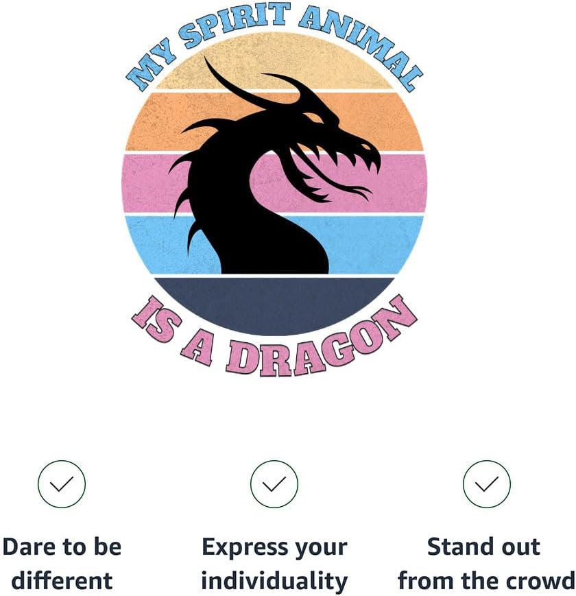 My Spirit Animal is a Dragon Kids' T-Shirt - Gifts for Dragon Lovers - Girls Gifts