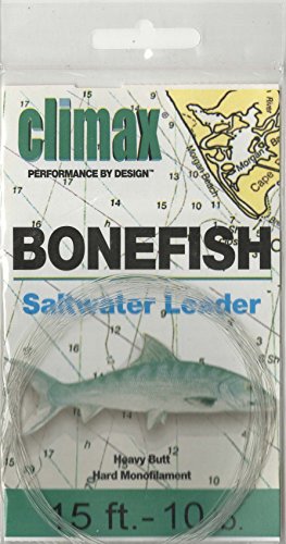 Cortland Climax Bonefish Sw Leader 15' 10Lb #TOP24