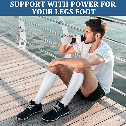 Image of FEYHAY Copper Compression Socks (3 Pairs) 15-20 mmHg Circulation is Best Athletic & Daily for Men & Women, Running, Climbing