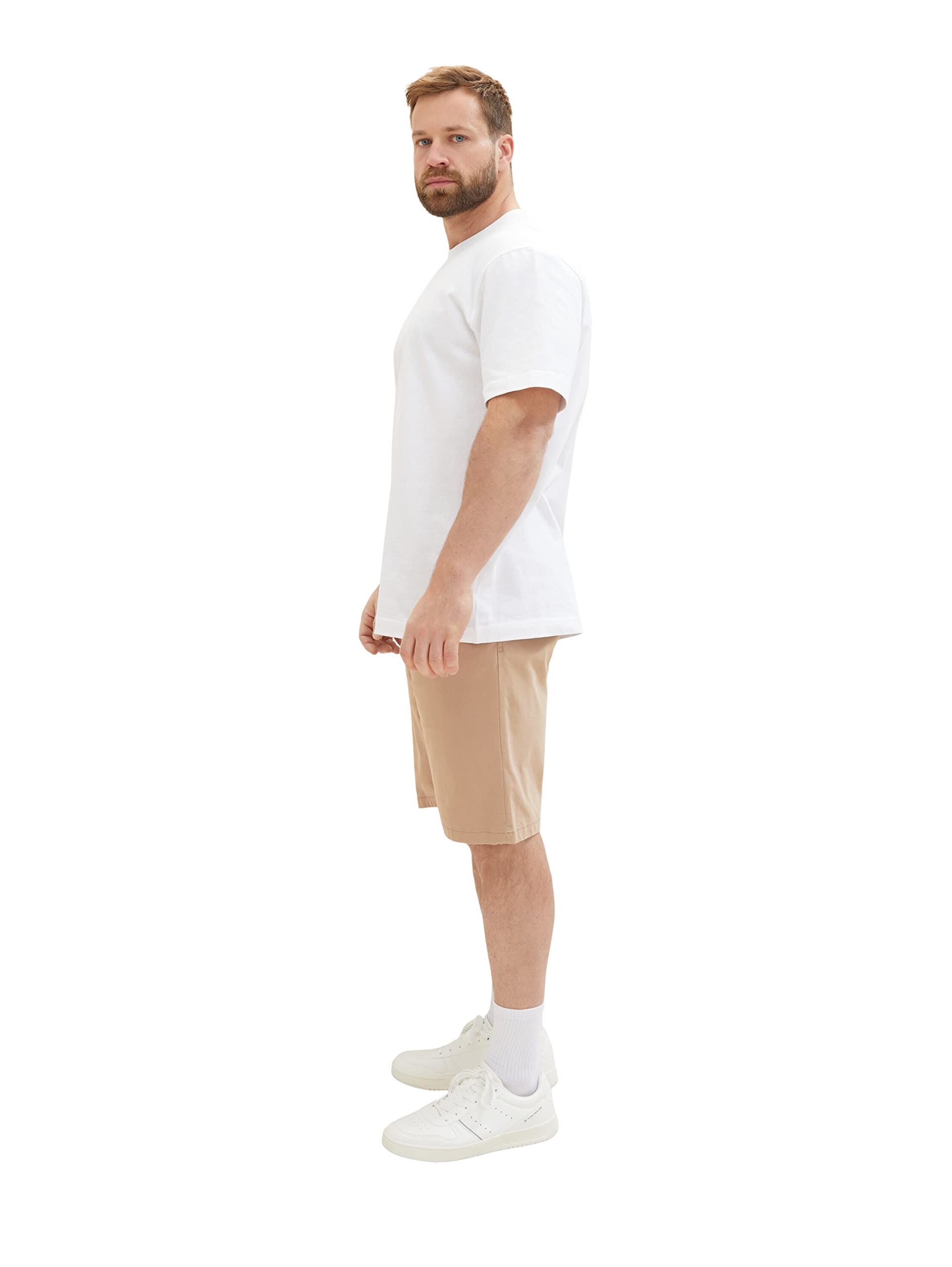 TOM TAILOR Herren Plussize Regular Fit Chino Bermuda Shorts mit Stretch
