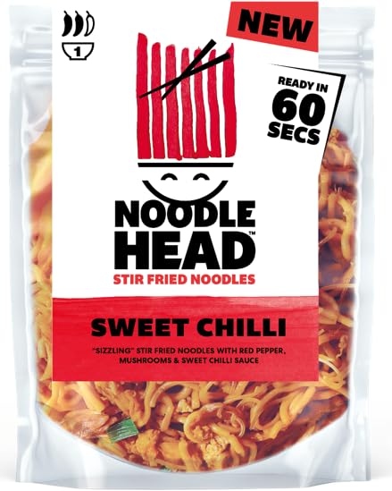 NoodleHead Sweet Chilli (Pack of 8) Ready in 60 seconds.