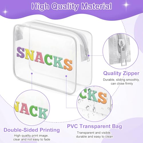 Sazuwu Makeup Bag Transparent Make up Travel Bag Organizer Clear Cosmetic Bags with Zipper Letter Makeup Bags for Women Toiletry Bags for Traveling Portable Pouch Bag Clear PVC Toiletry Bag3