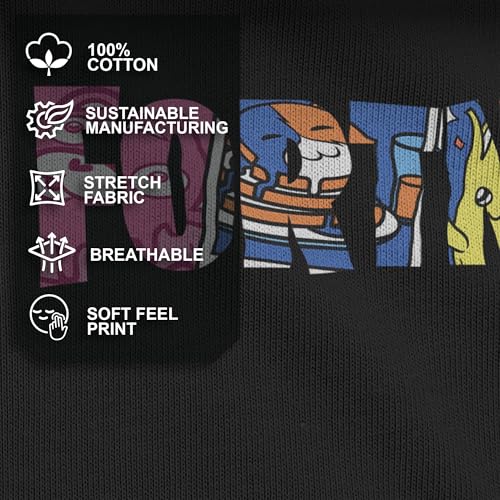 Boy's Fortnite Classic Logo Character Fill T-Shirt4