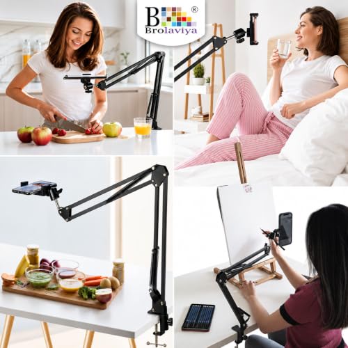 BROLAVIYA Overhead Video Mobile Stand, Black - Image 6