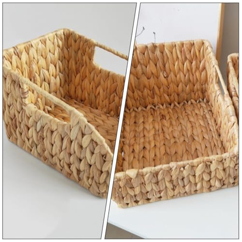 Cesta de almacenamiento tejida de gran capacidad para ordenar espacios 2