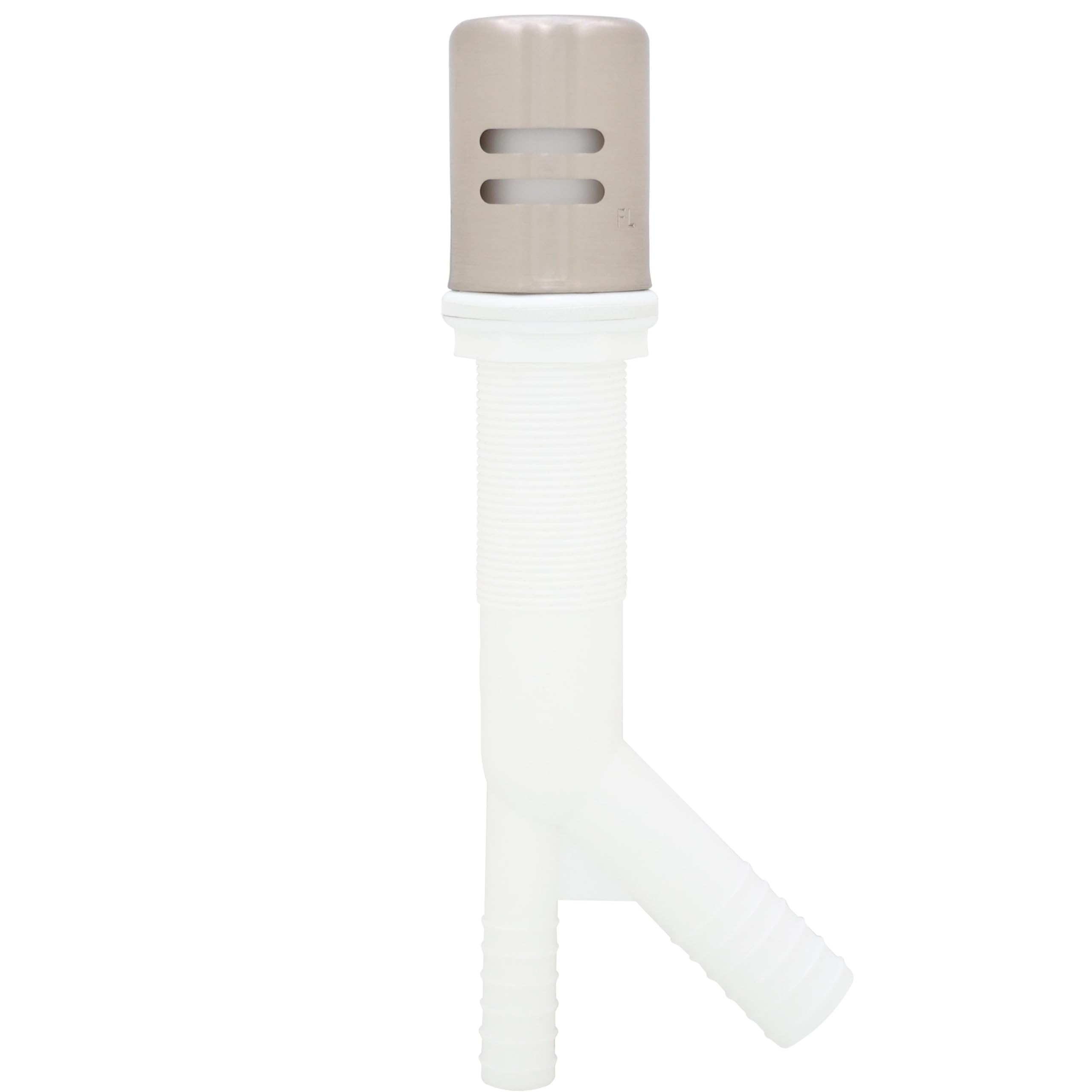 Westbrass Solid Brass Air Gap Cap Kit – 1-5/8” X 2-1/4”, Non-Skirted, Meets Plumbing Code For Dishwasher Safety