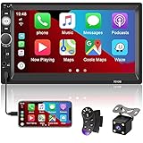 Radio FM Bluetooth: Este reproductor MP5 de coche preselecciona 18 emisoras de radio, que pueden recibir las previsiones meteorológicas, noticias de tráfico. Incorpora la versión 4.2 de Bluetooth, soporta llamadas de manos libres, sincronización de la agenda y transmisión de audio.