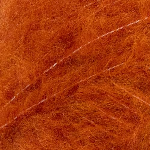 Image of Lion Brand Yarn, Wool-Ease Aire Crochet Yarn, Spicy, Orange, 3 Pack