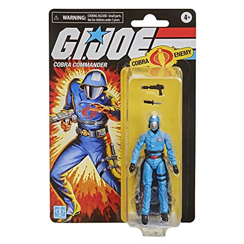 Figura de Ação G.I. Joe Retrô Collection, Boneco de 9,5 cm com Acessórios - Cobra Commander - F1002