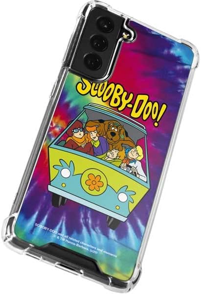 Skinit Clear Phone Case Compatible with Galaxy S22 - Officially Licensed Scooby Doo Scooby-Doo Tie Dye Design