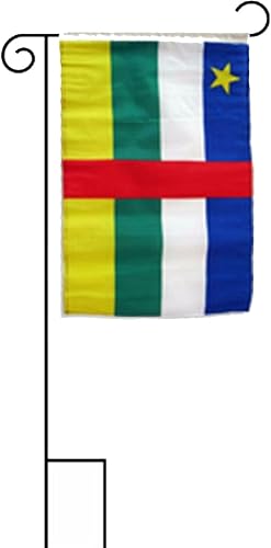 12x18 12"x18" Central African Republic Sleeved w/Garden Stand Flag