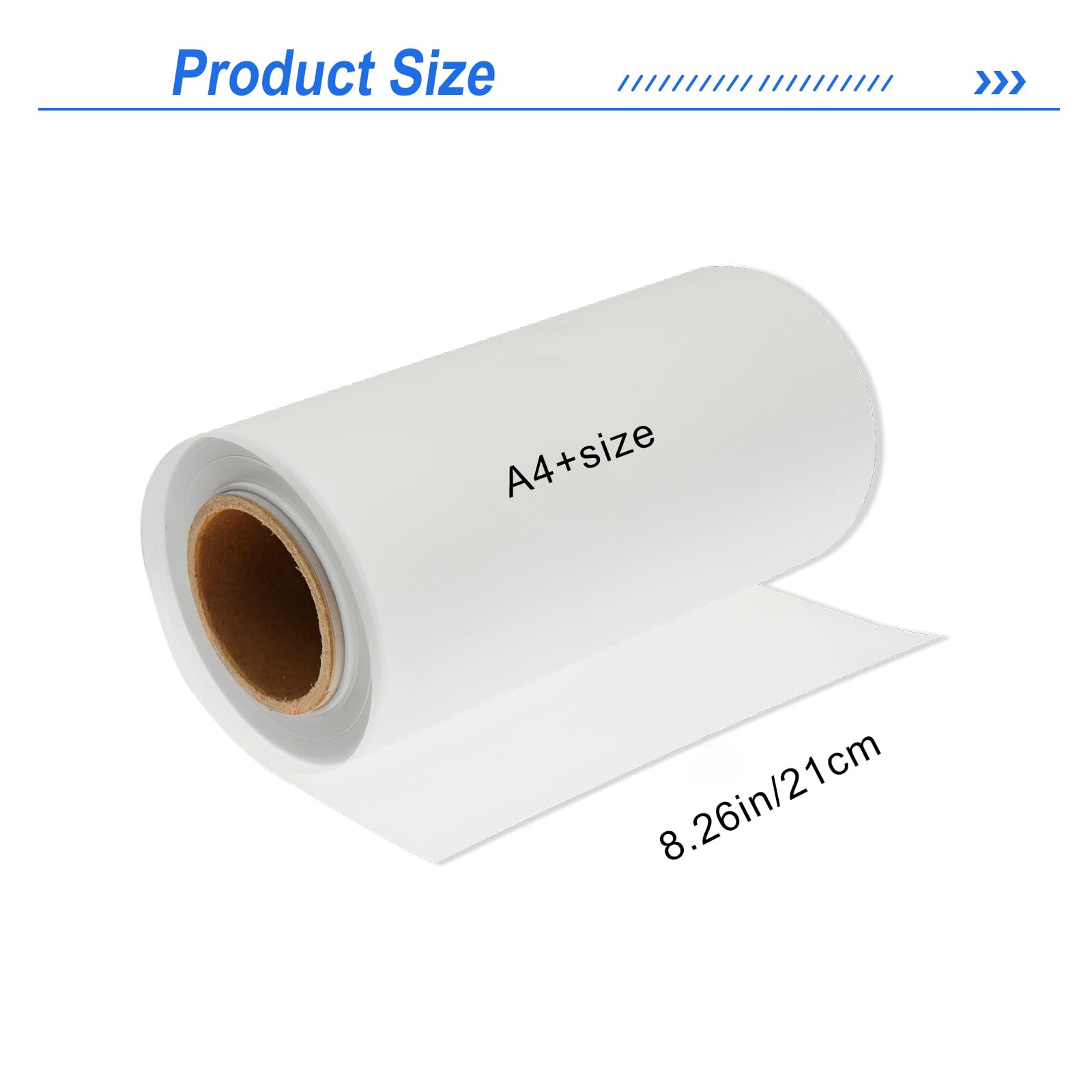 DTF-Transferfolie A4 PET-Wärmeübertragungsrolle für den Direktdruck auf T-Shirts, Kleidung und Textilien (21 cm x 99,7 m) – 100 m