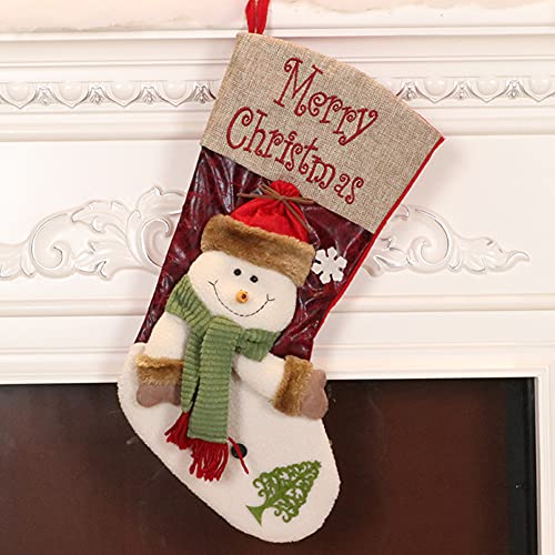 Christmas-StockingsSet-of-2-Santa-Claus-and-SnowmanFamily-Holiday-Christmas-Party-Decorations Christmas StockingsSet of 2 Santa Claus and SnowmanFamily Holiday Christmas Party Decorations