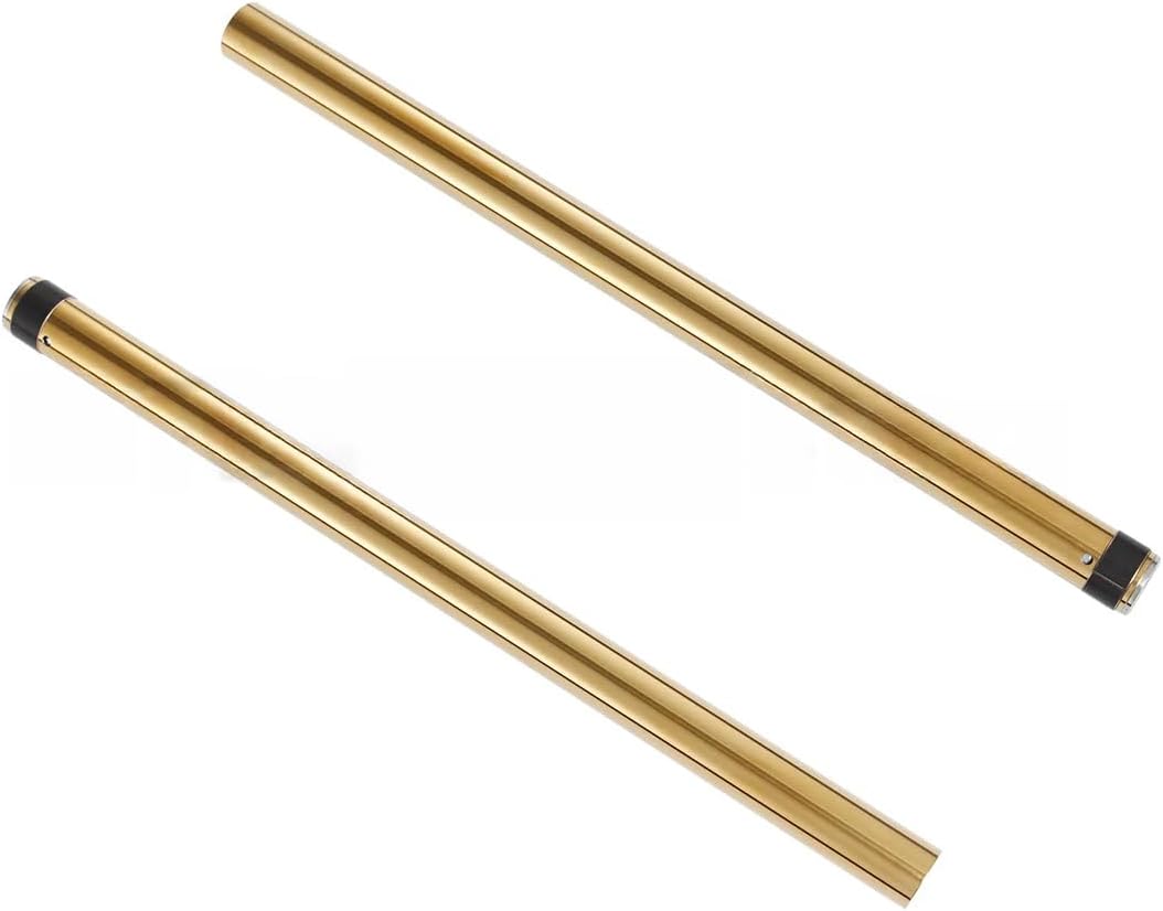 Golden Pair Front Fork Inner Tubes Pipes Compatible For Suzuki GW250 2014-2017 2015 2016 51110-48H40-000 37x615mm