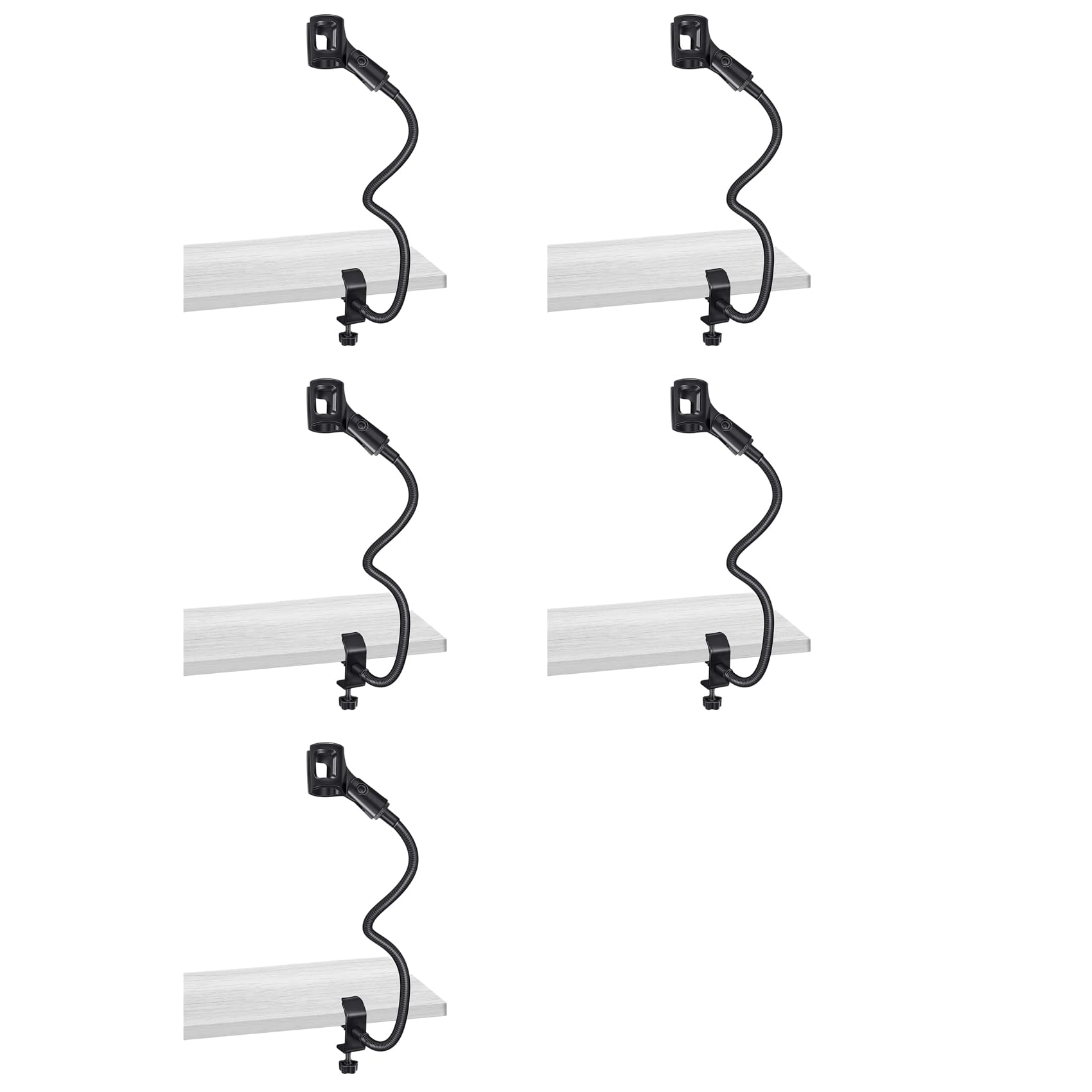 Pied de Microphone Flexible Col de Cygne- Bras Ajustable 360 Bureau