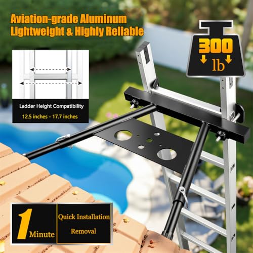 Stabilisateur d'échelle avec entretoise murale pour échelles pliantes - 3