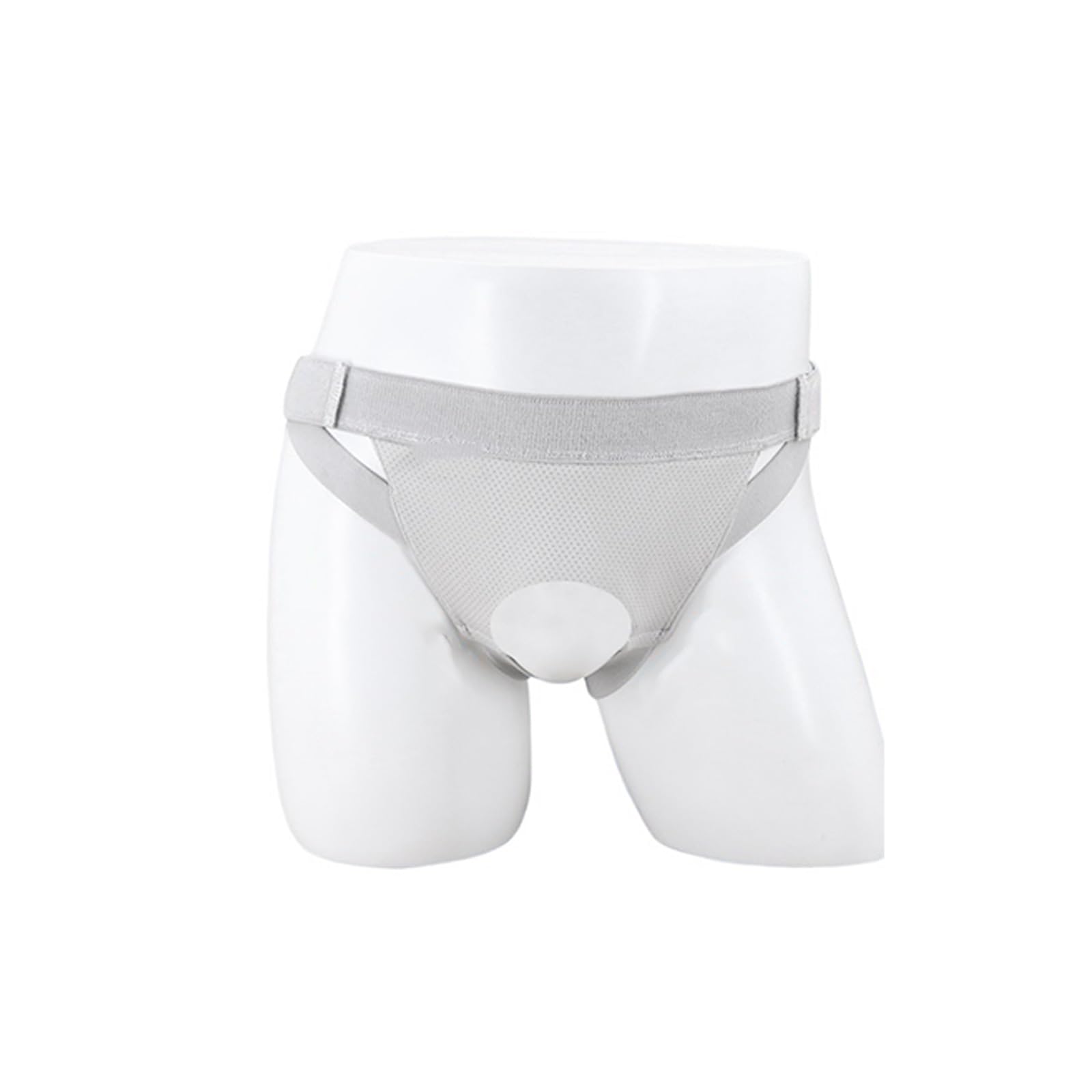 Fascia Ernia Inguinale Uomo, Fascia Ernia Ombelicale Uomo, Cintura Per Ernia Inguinale, Con Cuscinetto di Compressione Rimovibile E Cinturino Elastico Regolabile Per Alleviare Il Fastidio ernia(Gray,M
