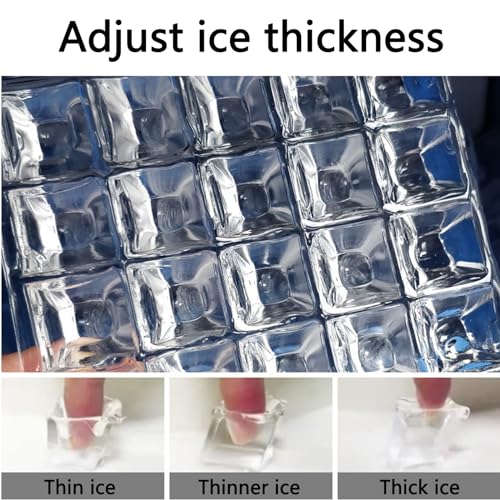 Máquina industrial para fabricar hielo 100kg/24h acero inoxidable miniatura 7
