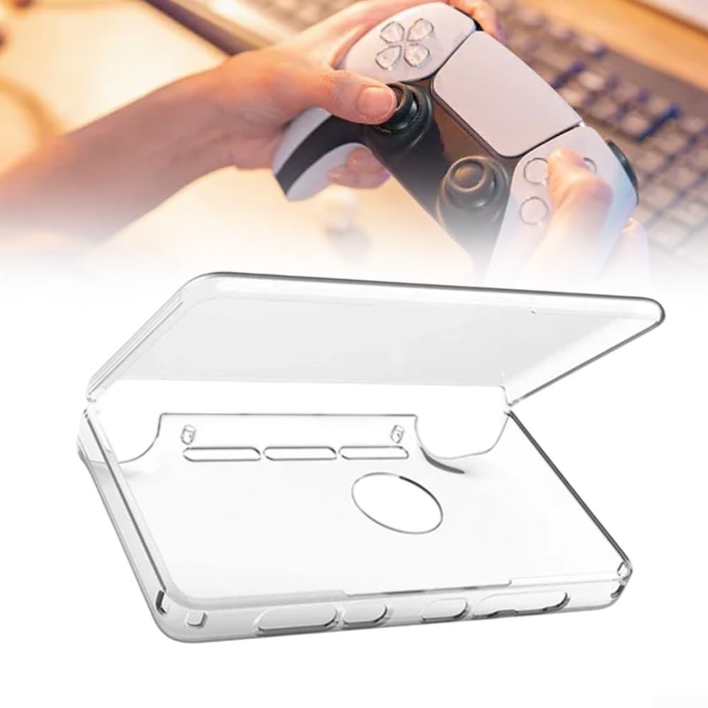 Transparente TPU-Schutzhülle für AYN-THOR Dual-Screen-Flip-Spielkonsole, kratzfeste, leichte Schale mit präziser Taste und Anschluss