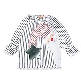 KCDING Costume Noël Bebe Fille Chemise Enfant Garcon Christmas Robe Noël 3 Ans,Bandeau Bebe Noel Rigoureuse Hiver Fille Bébé Malade Collant Christmas Fille Robe Noel Bebe Jupe Crayon 2-3 Ans