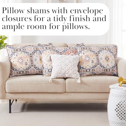 Image of Southshore Fine Living, Inc. Twin Daybed Comforter Set, 6-Piece Twin Boho Bedding Set with Daybed Cover, 3 Pillow Shams, Bed Skirt, Throw Pillow - Day Bed Quilt Set, Kilim Natural