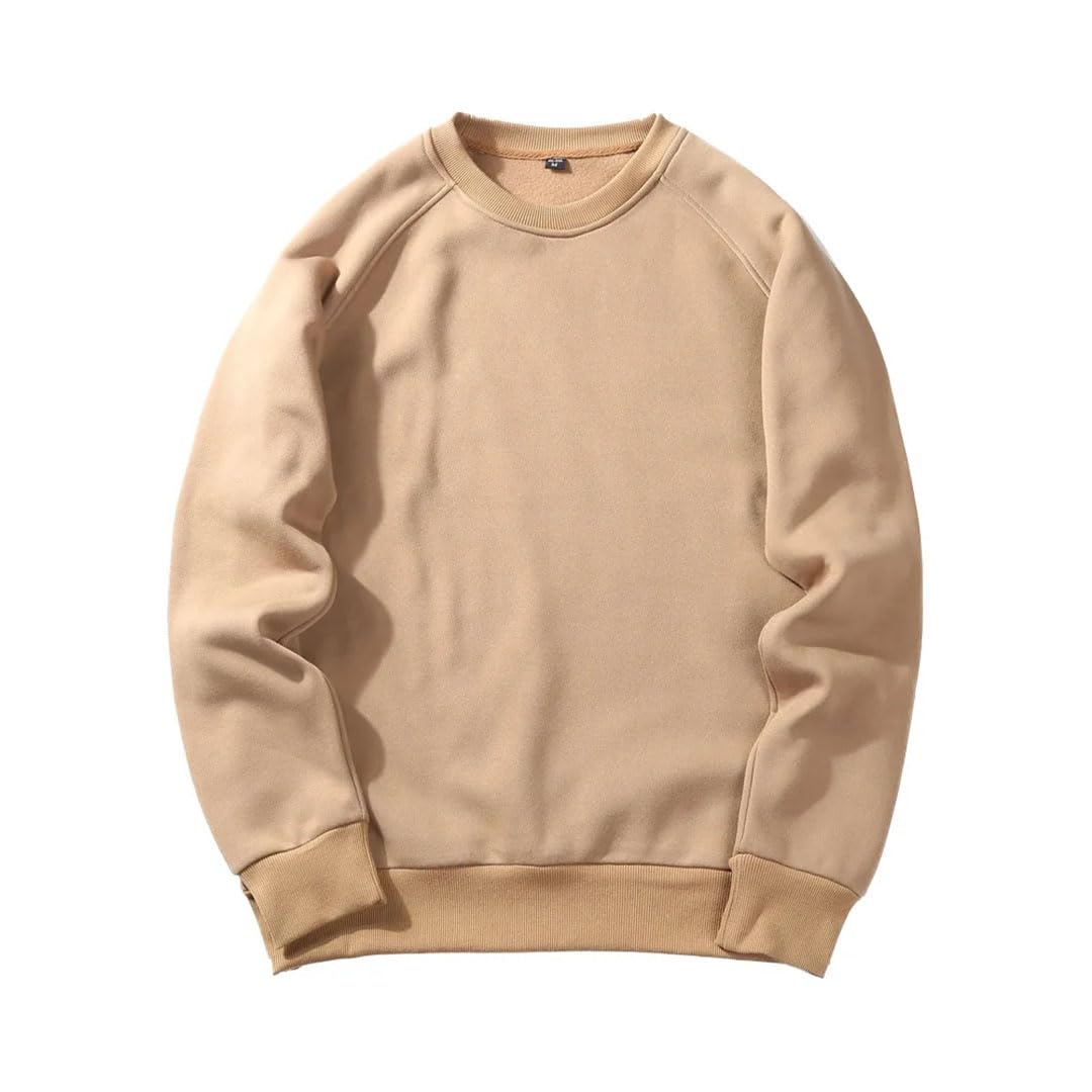 Męskie bluzy jednolity kolor top polarowy sweter sweter na bluzę