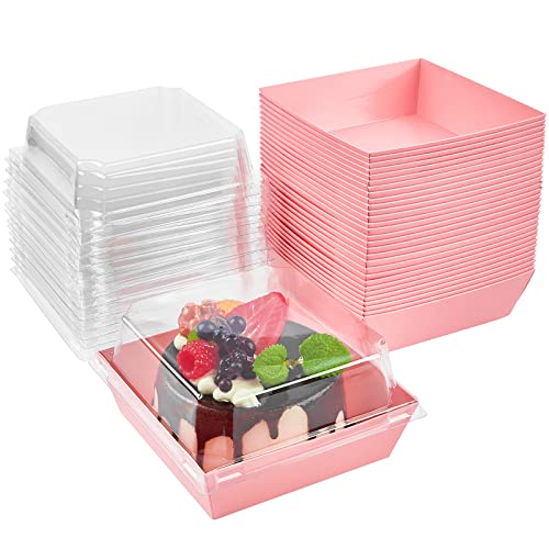 Kucoele 50 Pack Small Charcuterie Boxes with Clear...