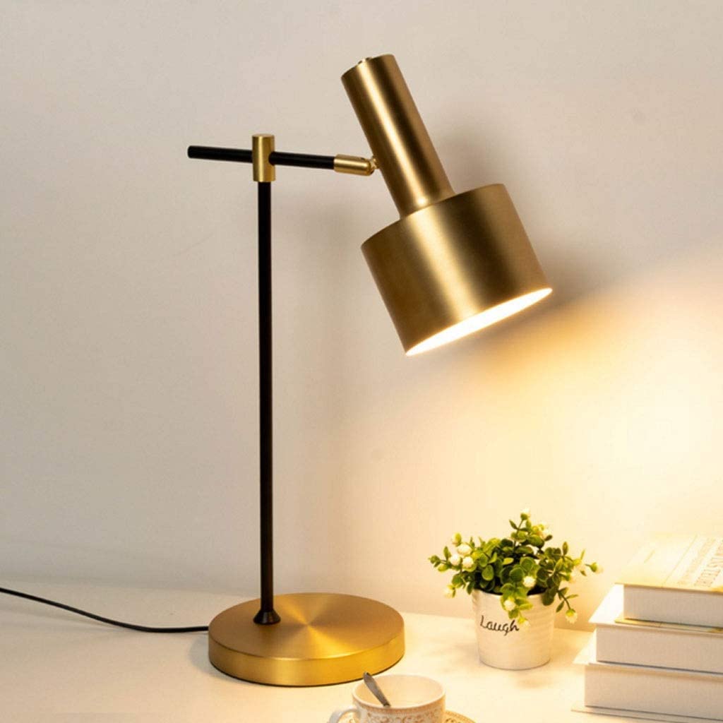 Lampa Stołowa Lampka Nocna E27 Lampka Nocna Z Kutego Żelaza Abażur Regulowany Oświetlenie Do Sypialni Sprzęt Szafka Nocna Lampa Biurkowa Sypialnia Salon Lampa Biurkowa