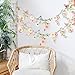 SUNBEAUTY Garden Party Flower Banner Reusable Wildflower Garland for Enchanted Garden Woodland Tropical Theme Wedding Baby Shower Birthday Tea Supplies Girl Decorations - 2 Pcs