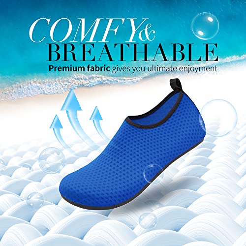 Image of Homitem Water Shoes for Women Men Aqua Socks Swim Beach Pool River Slip-On Barefoot Quick-Dry Vacation Cruise Essentials Accessories for Yoga Kayak Sports