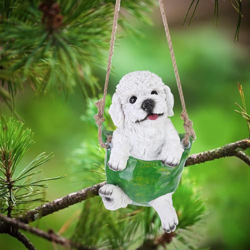 Décoration de pelouse de chien balançoire en haute simulation - 5