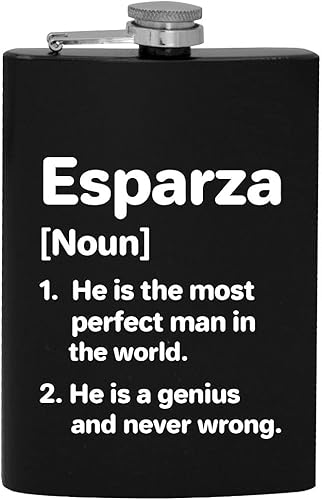 Esparza Definition The Most Perfect Man - 8oz Hip Drinking Alcohol Flask