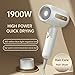 Imagen de secador de pelo profesional 1900 W con 3 temperaturas ajustables