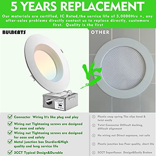 Bulbeats 12 Pack Led Recessed Lighting 6 Inch thumb #7