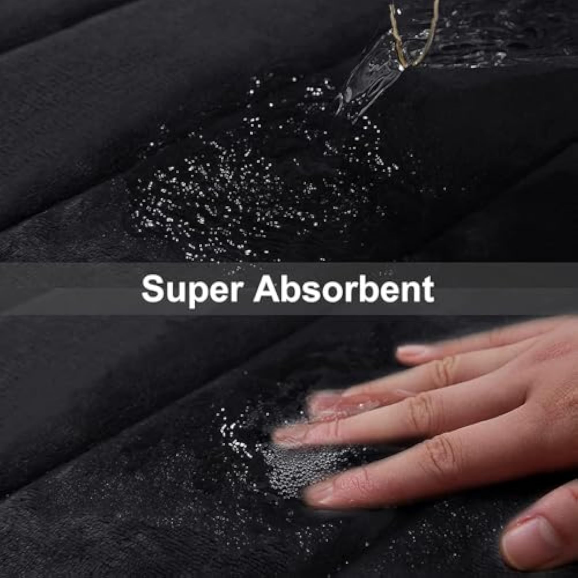 Rectangular Memory Foam Water Absorbent Bathroom Floor Mat