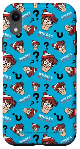 ウォーリーをさがせ! Faces and Question Marks All-Over Print スマホケース iPhone XR 用