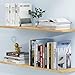 Acrylic Bookends 6 Pcs, Clear Book Ends for Shelves, Transparent Organizer, Holder Stand Decorative, Stoppers for Heavy Duty Books, CD, File, Video Games