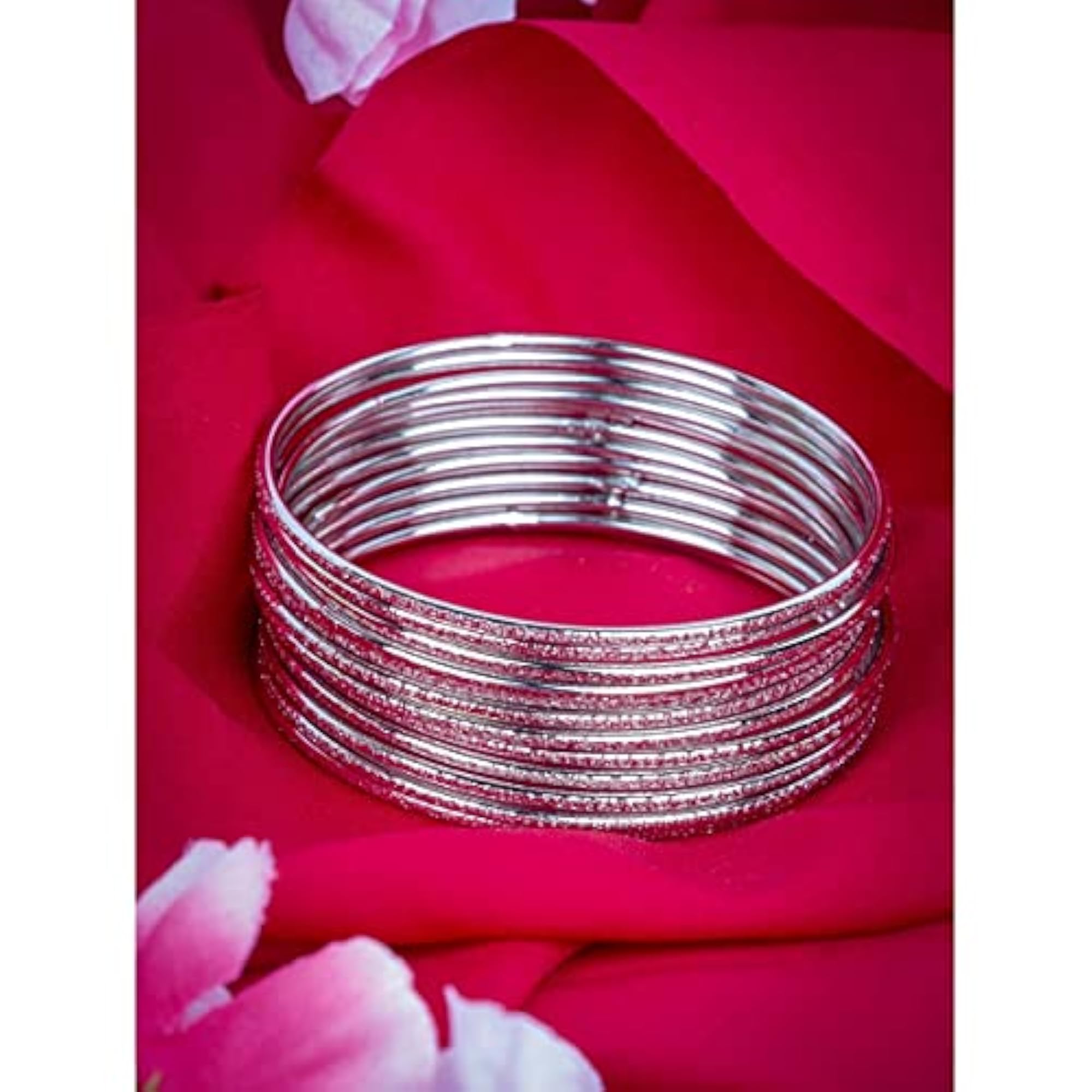 Plated Oxidized Bangles Set of 12 for Navratri