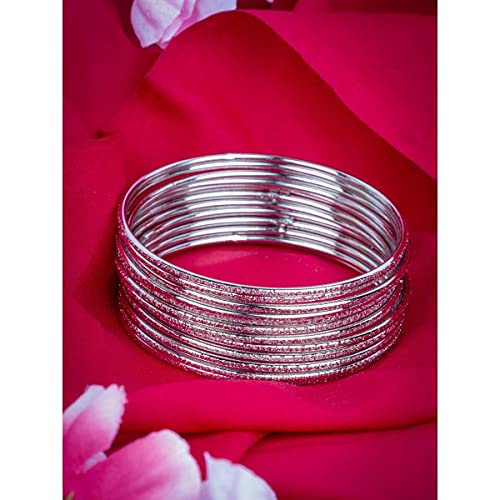 Plated Oxidized Bangles Set of 12 for Navratri