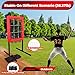 Heavy Duty 9 Hole Pitching Net with Strike Zone,9 Pocket Pitching Target Net of 4 Adjustable Heights (36-53in),Softball Pitching Net Fix by 8xspikes and 2xsandbags, Pitching Target Net for All Age