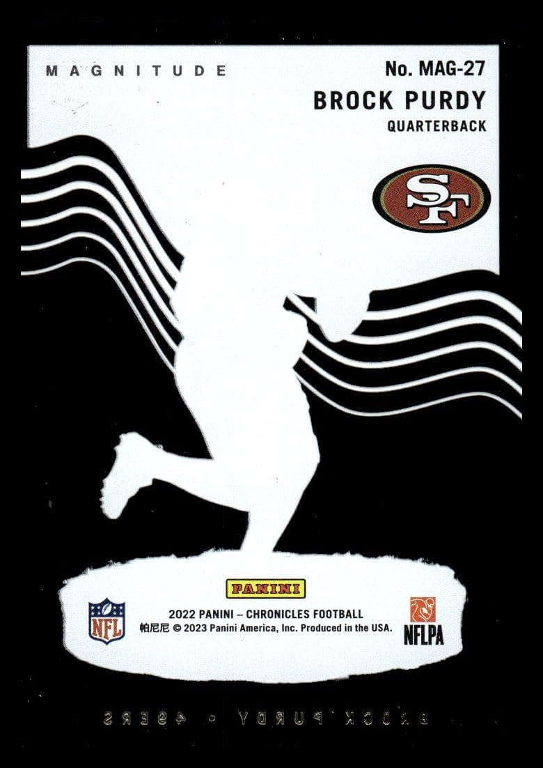 2022 Panini Chronicles Magnitude #27 Brock Purdy San Francisco 49ers RC Rookie Football Trading Card
