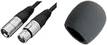 AmazonBasics XLR Male to Female Microphone Cable - 50 Feet, Black