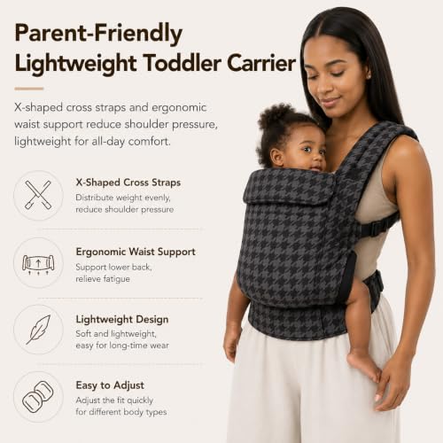Image of Baby Carrier Newborn to Toddler,Cotton Infant Carrier,7-40lbs Baby Carrier