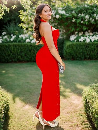 Image of Glitter Sequin Prom Dress for Bachelorette,Birthday,Holiday | Elegant Fully Lined Sparkly Rhinestone Long Dresses for Women Birthday /Formal Galas /Wedding Guest /NYE /Homecoming