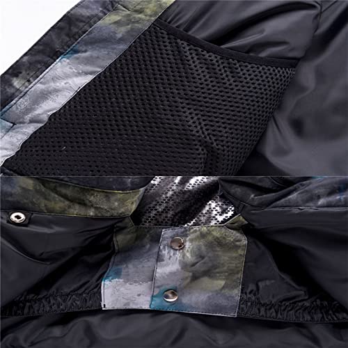 Conjunto masculino para neve de inverno à prova d'água à prova de vento para esportes ao ar livre,