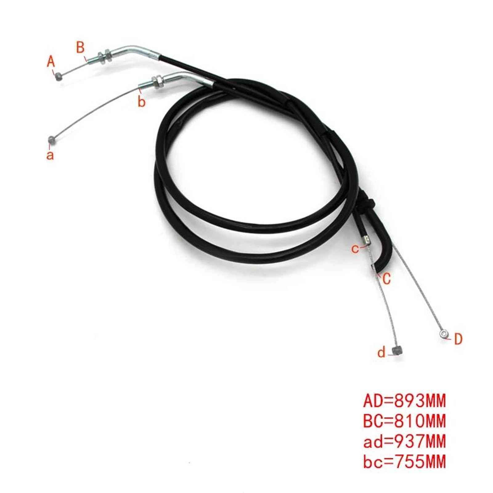Cable De Acelerador Motocicleta para Kawasaki EX250 para Ninja 250R 2008 2009 2010 2011 2012 2013 2014 2015 2016 2017