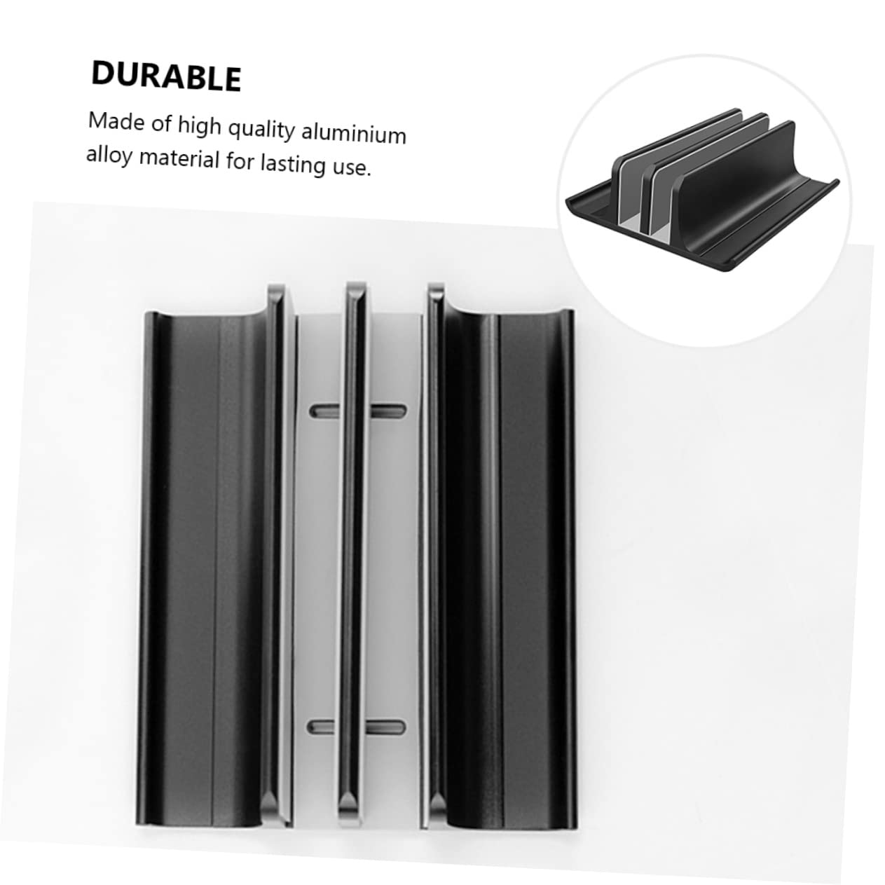 jojofuny Supporto Verticale Per Laptop Lega Di Alluminio Raffreddamento Efficiente e Salvaspazio Per Scrivania Per Notebook Portatili e Ottimizzazione Del Desktop