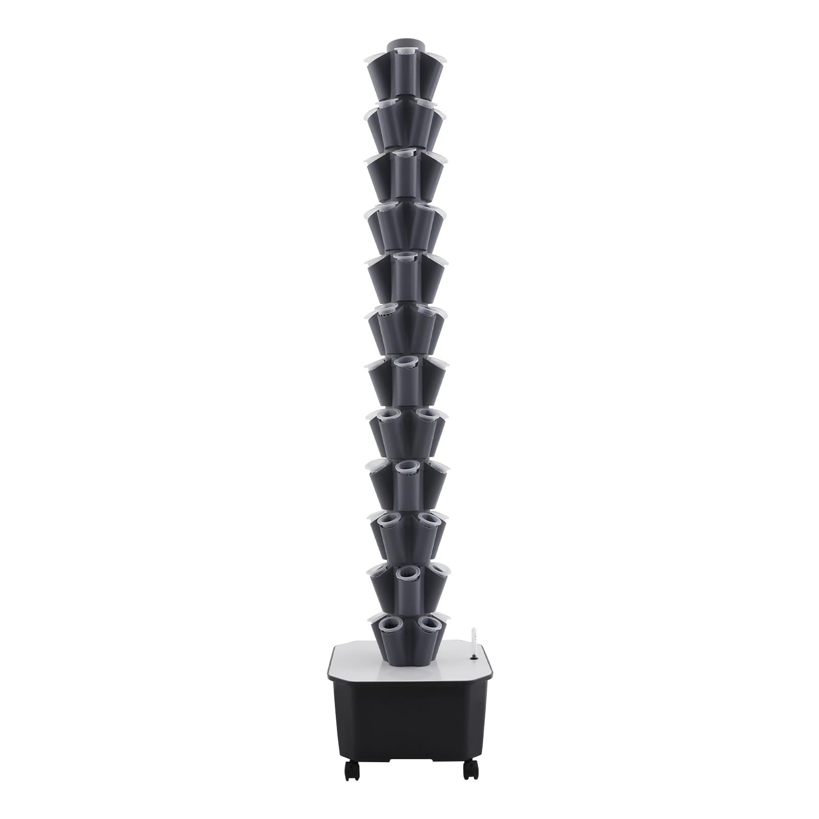Hidrónica Jardín | Kit de cultivo hidropónico vertical de 12 pisos | Sistema de crecimiento hidropónico Columnas de lluvia | 60 agujeros hidropónica Torre Kit | Kits de sistema de cultivo